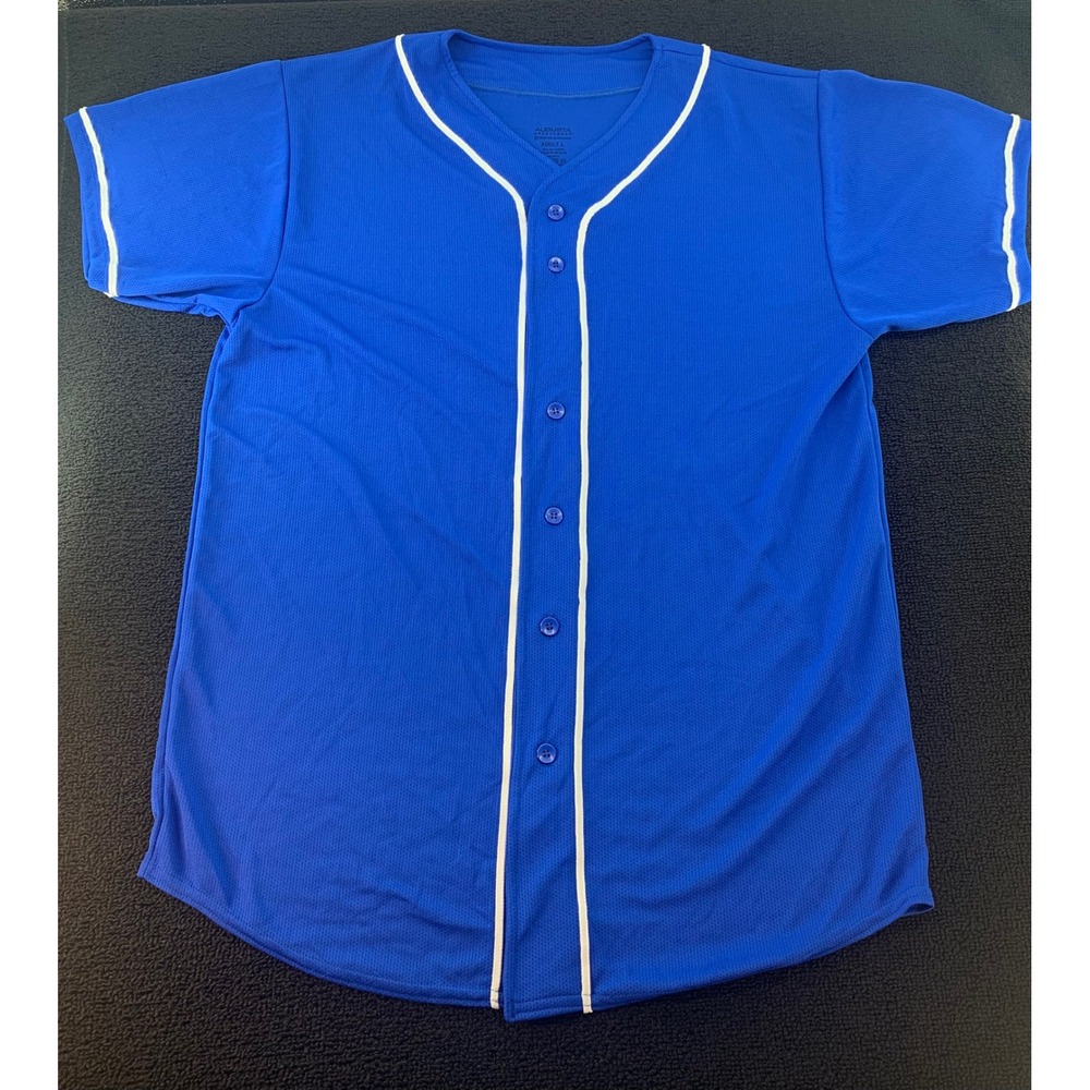 Augusta Sportswear Royal Blue Baseball Jersey Adult L Moisture Management